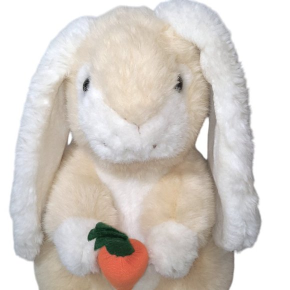 PJ Toys Inc. Bunny Rabbit With Carrot Plush Stuffed Toy 14" - Picture 2 of 9